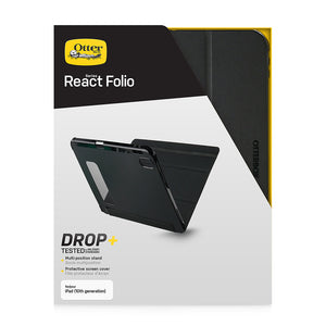 Otterbox React Folio Case - For iPad 10.9 inch (10th Gen) - Black