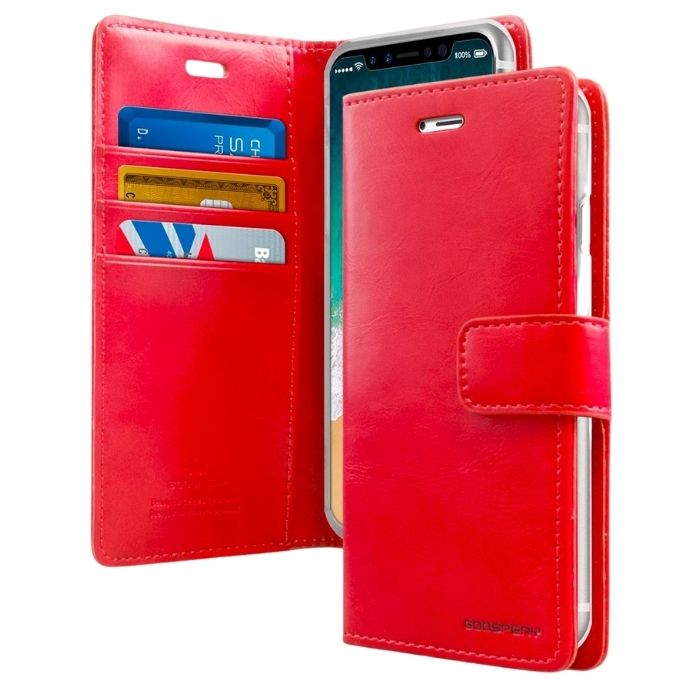 Mercury Blue Moon Diary Case for Samsung Galaxy S20 - Red