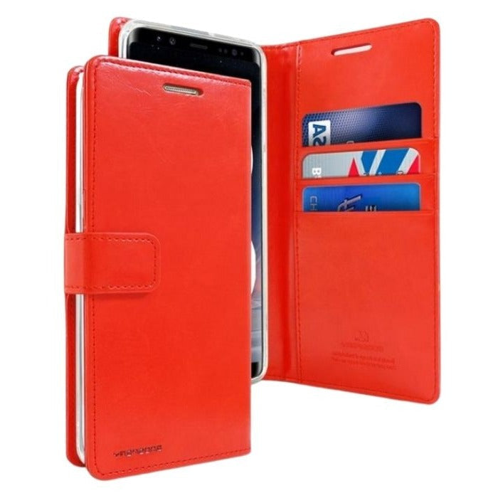 Mercury Blue Moon Diary Case for Samsung Galaxy S22 - Red