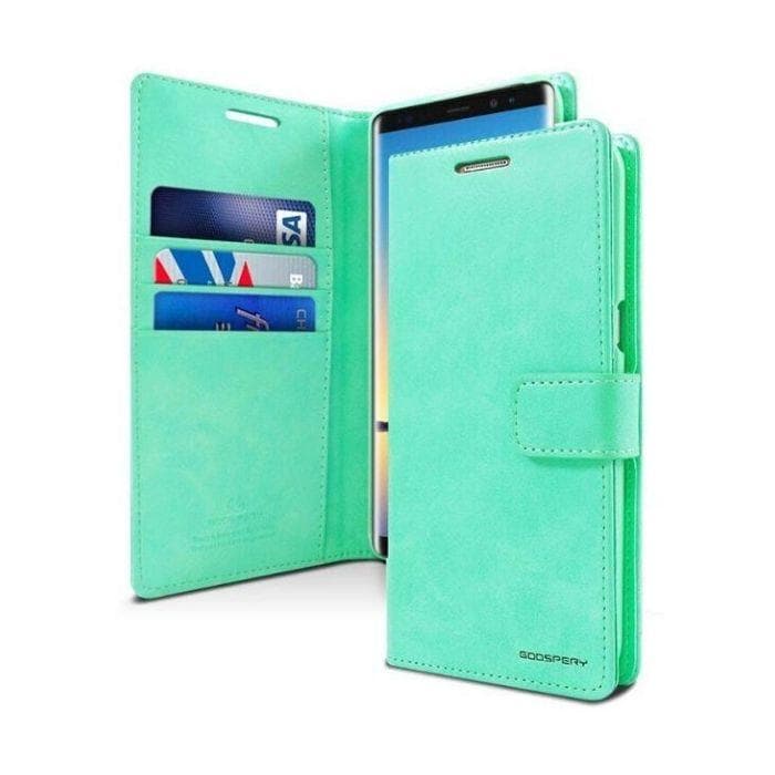 Mercury Blue Moon Diary Samsung Note 8 - Mint