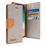 Mercury Canvas Diary Case for iPhone XXS - Gray Apple