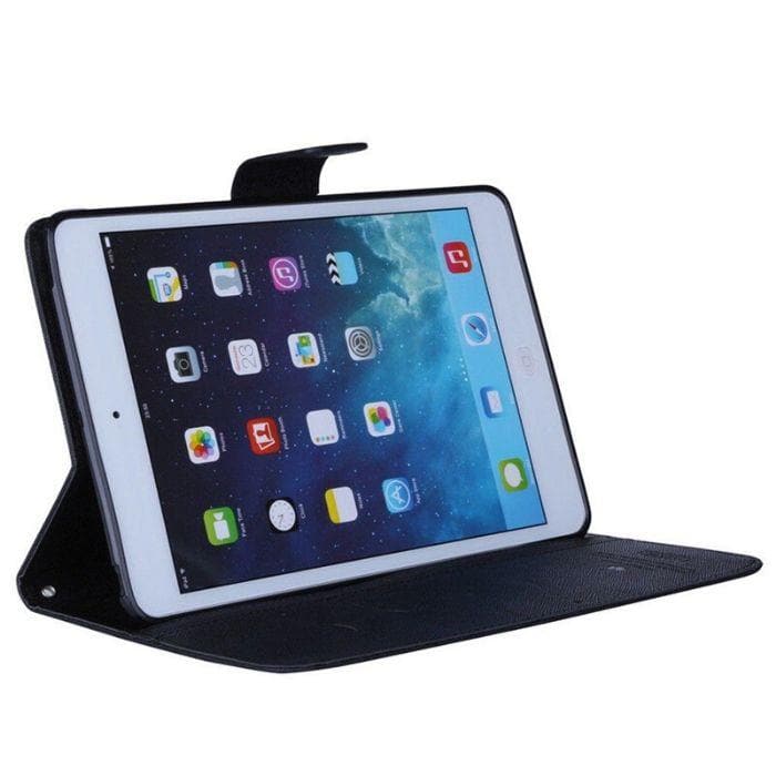 Mercury Fancy Diary for iPad Mini 4 - Black folded