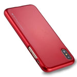 Mercury Jelly Case for iPhone XXS - Metal Red