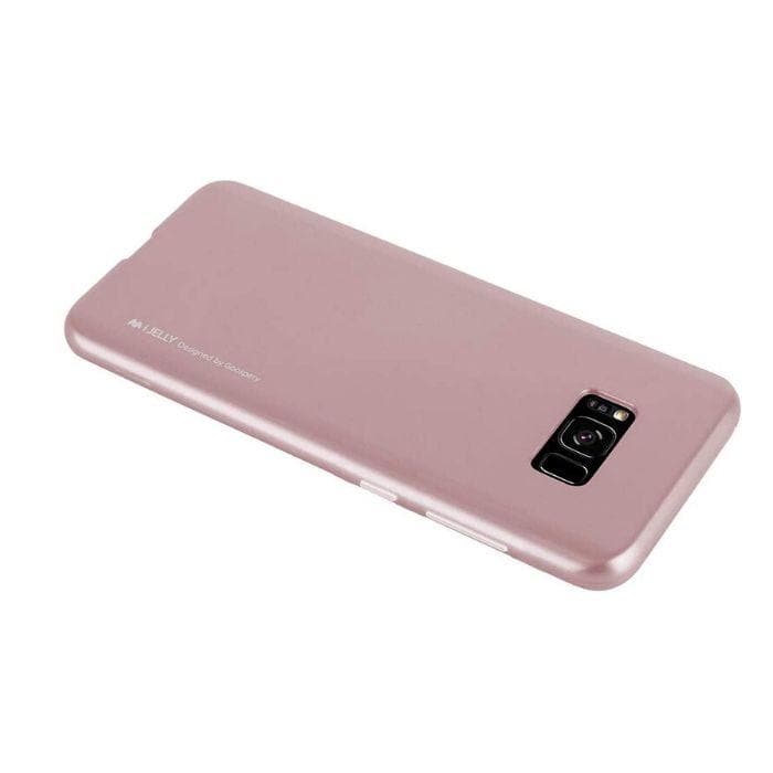 Mercury Jelly Case for Samsung Galaxy S8 - Metal Rose Gold Android