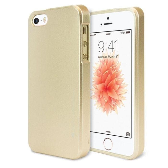 Mercury Jelly Case for iPhone 55sSE - Metal Gold