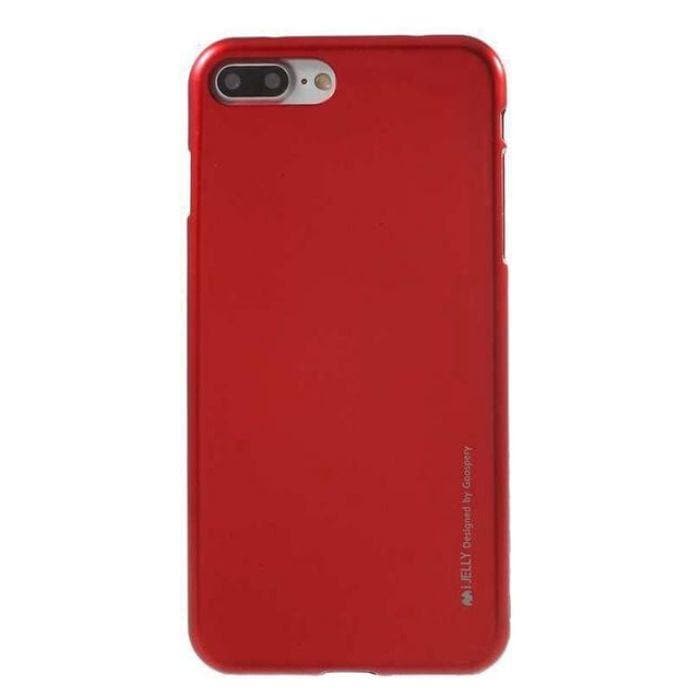 Mercury Jelly Case for iPhone 7/8 Plus - Metal Red