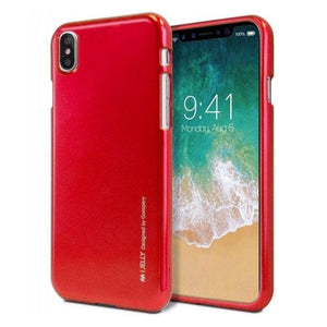 Mercury Jelly Case for iPhone XXS - Metal Red