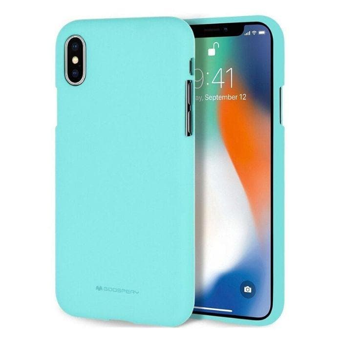 Mercury Soft Feeling Case for iPhone XS Max - Mint Apple