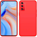 Silicone Case for Oppo Find X2 Pro - Red Cover