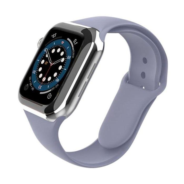 Silicone Sports Band for Apple Watch 7 45mm - Lavender Gray