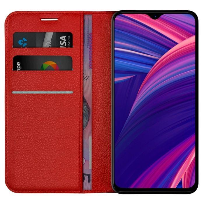 Wallet Case for Oppo R17 Pro - Red